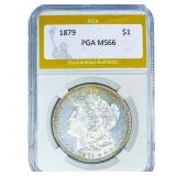1879 Morgan Silver Dollar PGA MS66