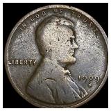 1909-S Lincoln Wheat Cent LIGHTLY CIRCULATED