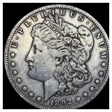 1892-S Silver Morgan Dollar NEARLY UNCIRCULATED