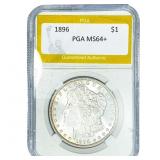1896 Morgan Silver Dollar PGA MS64+