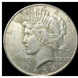 1934-D Silver Peace Dollar CLOSELY UNCIRCULATED