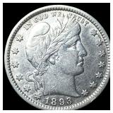 1893 Silver Barber Quarter CLOSELY  UNCIRCULATED