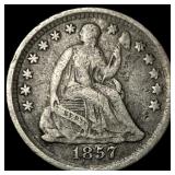 1857 Silver Half Dime LIGHTLY CIRCULATED