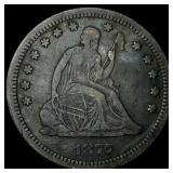 1877-S Silver Seated Liberty Quarter NEARLY UNCIRC