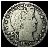 1912 Barber Half Dollar NEARLY UNCIRCULATED