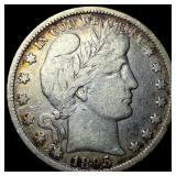 1895 Silver Half Dollar (Barber) LIGHTLY CIRCULATE