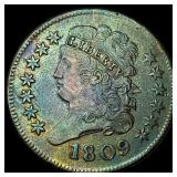 1809 Classic Head Half Cent NEARLY UNCIRCULATED