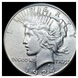 1924 Silver Peace Dollar UNCIRCULATED