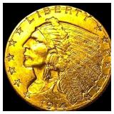 1914 Indian Head Gold $2.50 Quarter Eagle UNCIRCUL