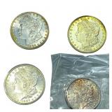 [4 Coins] 1885-1896 Morgan Silver Dollar
