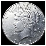1927 Silver Peace Dollar CLOSELY UNCIRCULATED