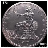 1873 Silver Trade Dollar GEM PROOF