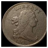 1803 Draped Bust Half Cent CLOSELY UNCIRCULATED