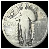1927-S Silver Standing Liberty Quarter NICELY  CI
