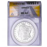1898-S Morgan Silver Dollar ANACS MS62