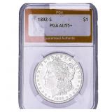 1892-S Morgan Silver Dollar PGA AU55+