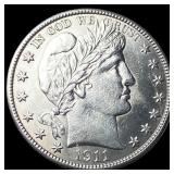 1911 Silver Barber Half Dollar UNCIRCULATED