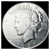 1927-S Silver Peace Dollar NEARLY UNCIRCULATED