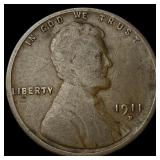 1911-D Lincoln Wheat Cent LIGHTLY CIRCULATED