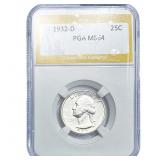 1932-D Washington Silver Quarter PGA MS64
