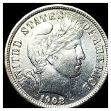 1908-S Silver Barber Dime CLOSELY UNCIRCULATED