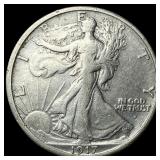 1917-S Silver Half Dollar NEARLY UNCIRCULATED