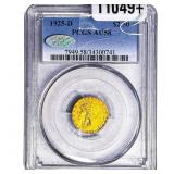 1925-D $2.50 Gold Quarter Eagle PCGS AU58