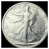 1917-S Silver Walking Liberty Half Dollar  ABOUT
