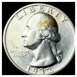 1932-S Silver Washington Quarter CHOICE AU