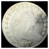 1807 Silver Draped Bust Half Dollar LIGHTLY  CIRC
