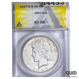 1927-D Silver Peace Dollar ANACS AU58