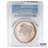 1891-S Morgan Silver Dollar PCGS MS63