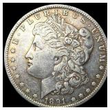 1891-O Silver Morgan Dollar NEARLY UNCIRCULATED