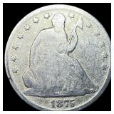 1875 Seated Liberty Half Dollar NICELY CIRCULATED