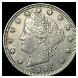 1905 Liberty Head Nickel NEARLY UNCIRCULATED