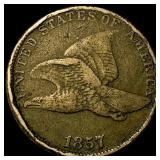 1857 Flying Eagle Cent NICELY CIRCULATED