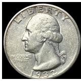 1932-S Silver Washington Quarter NEARLY UNCIRCULAT