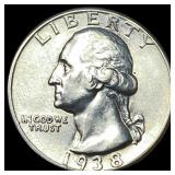 1938 Silver Washington Quarter UNCIRCULATED