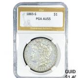 1883-S Morgan Silver Dollar PGA AU55