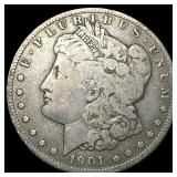 1901-S Morgan Silver Dollar ABOUT UNCIRCULATED