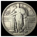 1927-S Silver Standing Liberty Quarter  LIGHTLY C