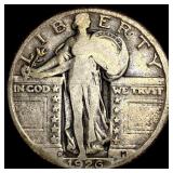 1926-D Silver Standing Liberty Quarter NEARLY UNCI