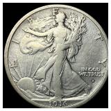 1916-S Walking Liberty Half Dollar NEAR UNC
