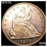 1879 PL Seated Liberty Half Dollar CHOICE BU PL