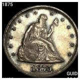 1875 Twenty Cent Piece CHOICE AU