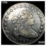 1799 Draped Bust Dollar NEARLY UNCIRCULATED