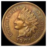 1901 Indian Head Cent CLOSELY UNCIRCULATED