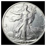 1929-S Silver Walking Liberty Half Dollar CLOSELY