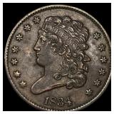 1834 Classic Head Half Cent CHOICE AU