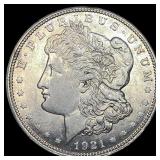 1921-D Silver Morgan Dollar CHOICE AU